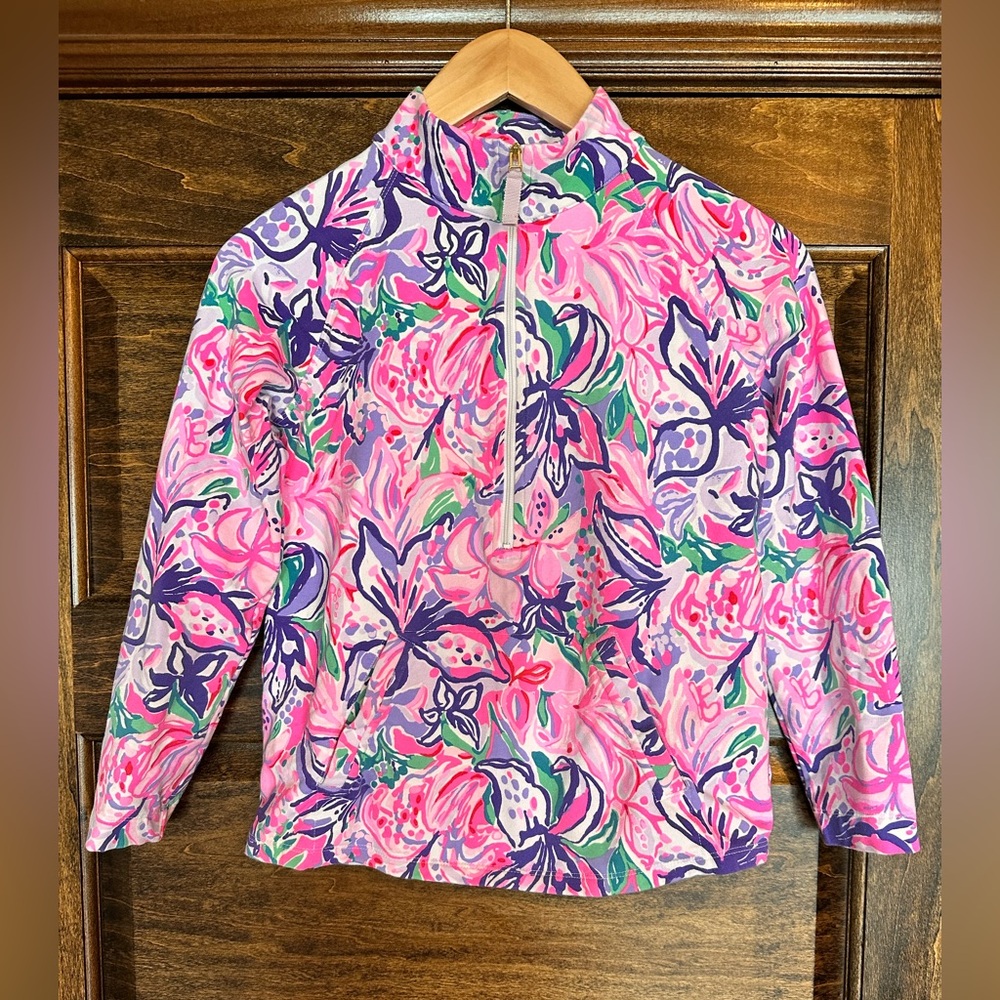 Lilly Pulitzer girls quarter zip size xl (12-14)
